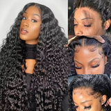 Sold Out-Emma Glueless Deep Wave 4x4 Lace Closure Wig Pre Plucked Curly Human Hair