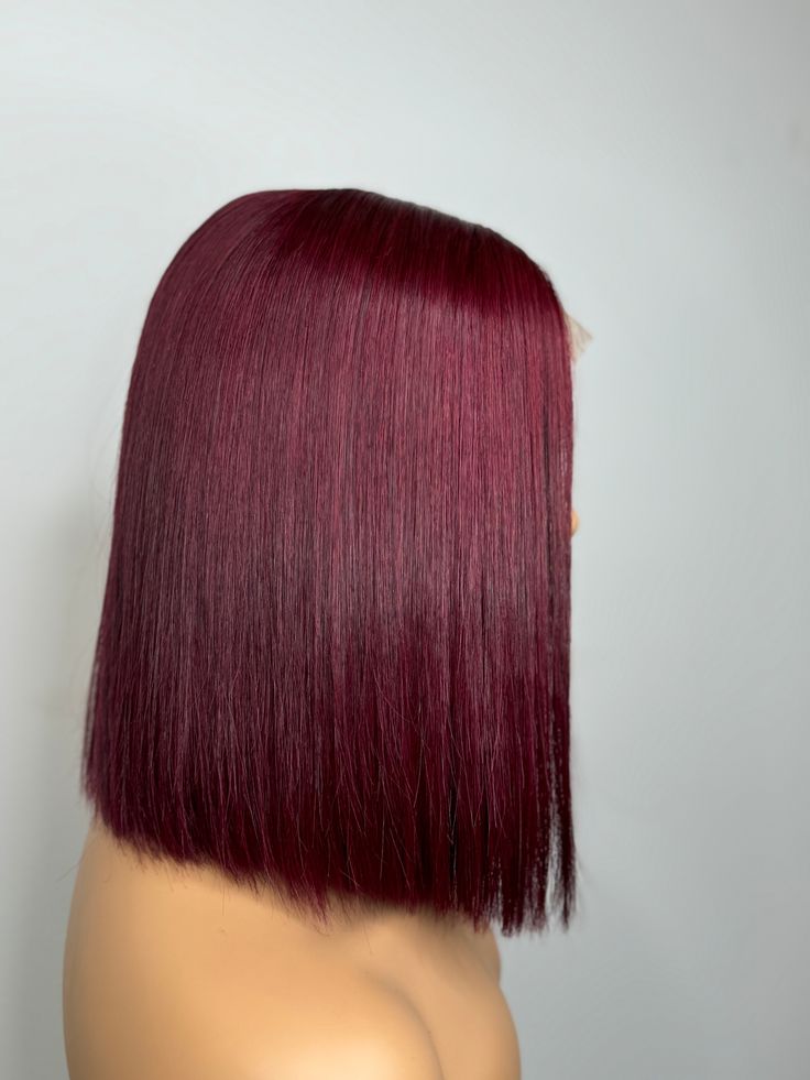 Emma Guleless Bone Straight Vietnam 13x4 SDD Hair 99J Color Wig