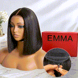 Hot Combo | 4x4 Lace Closure 220% Density Double Drown Bob Wig + Ombre Blonde Color Pixie Cut 100% Human Hair