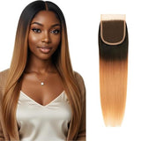 Emma T1b/30 Color 4x4 Lace Closure  Human Hair