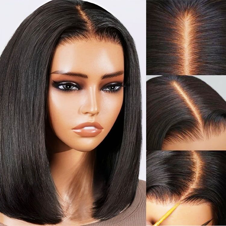 Hot Combo | Emma Glueless 13x4 Full Frontal Bob Wig+ Water Wave Human Hair