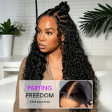 Emma Wet and Wavy 13x4 Lace Frontal Wig Water Wave Glueless 5x5 Wig Virgin Human Hair