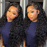 Emma Wet and Wavy 13x4 Lace Frontal Wig Water Wave Glueless 5x5 Wig Virgin Human Hair