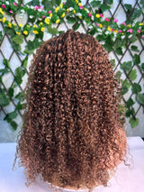 22" SDD Jerry Curly wig and 22" Brown Color Jerry Curly Wig