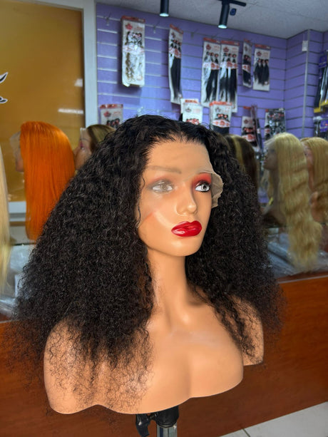 22" SDD Jerry Curly wig and 22" Brown Color Jerry Curly Wig