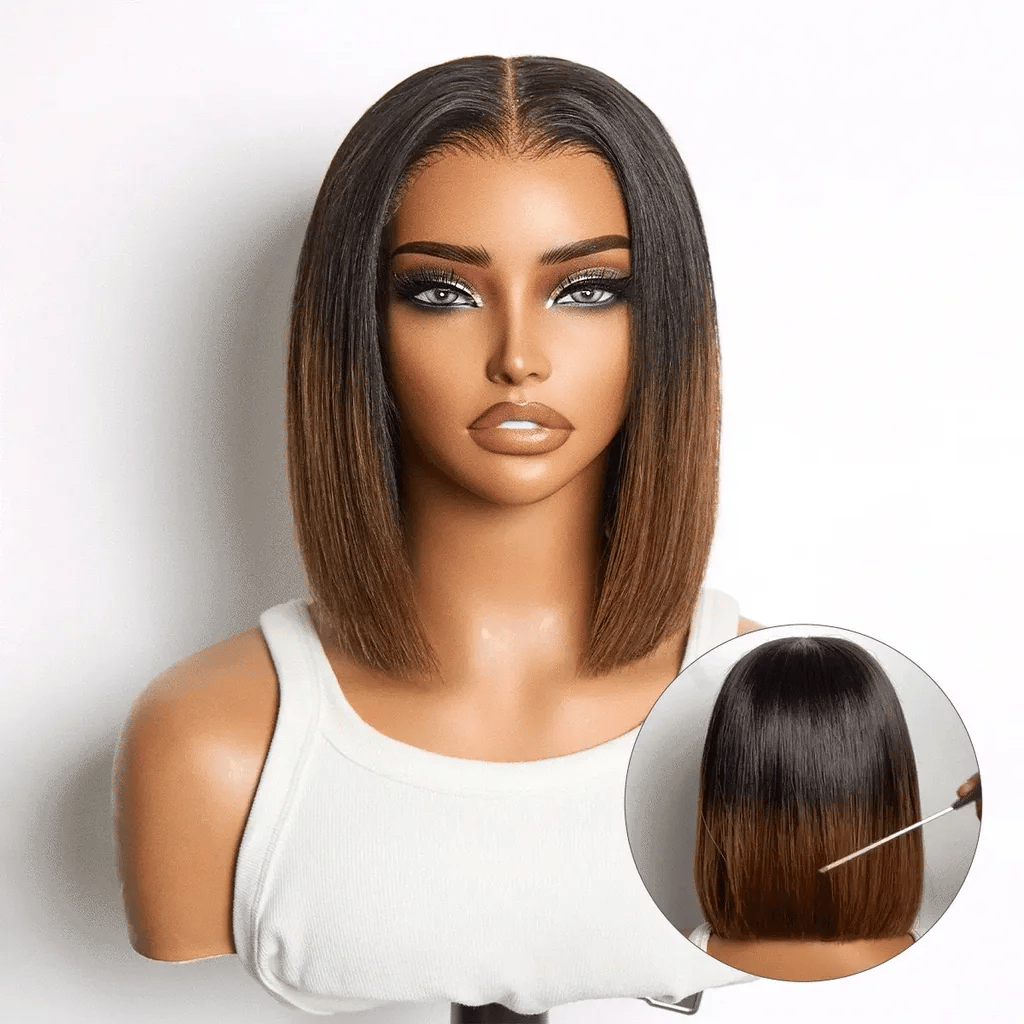 Emma Glueless 5x5 Lace Closure Bob Wig Pre Plucked 13x4 Full Frontal Wig Human Hair