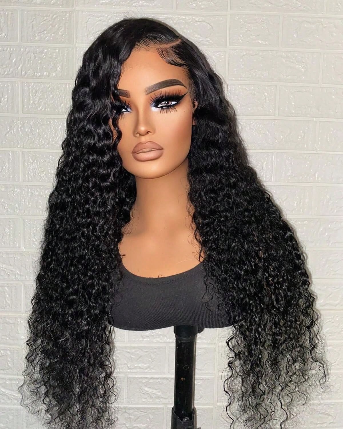Hot Combo | 13x4 Full Frontal Glueless Water Wave Wig + 13x4 Full Frontal Glueless Brown Bob Lace Wig