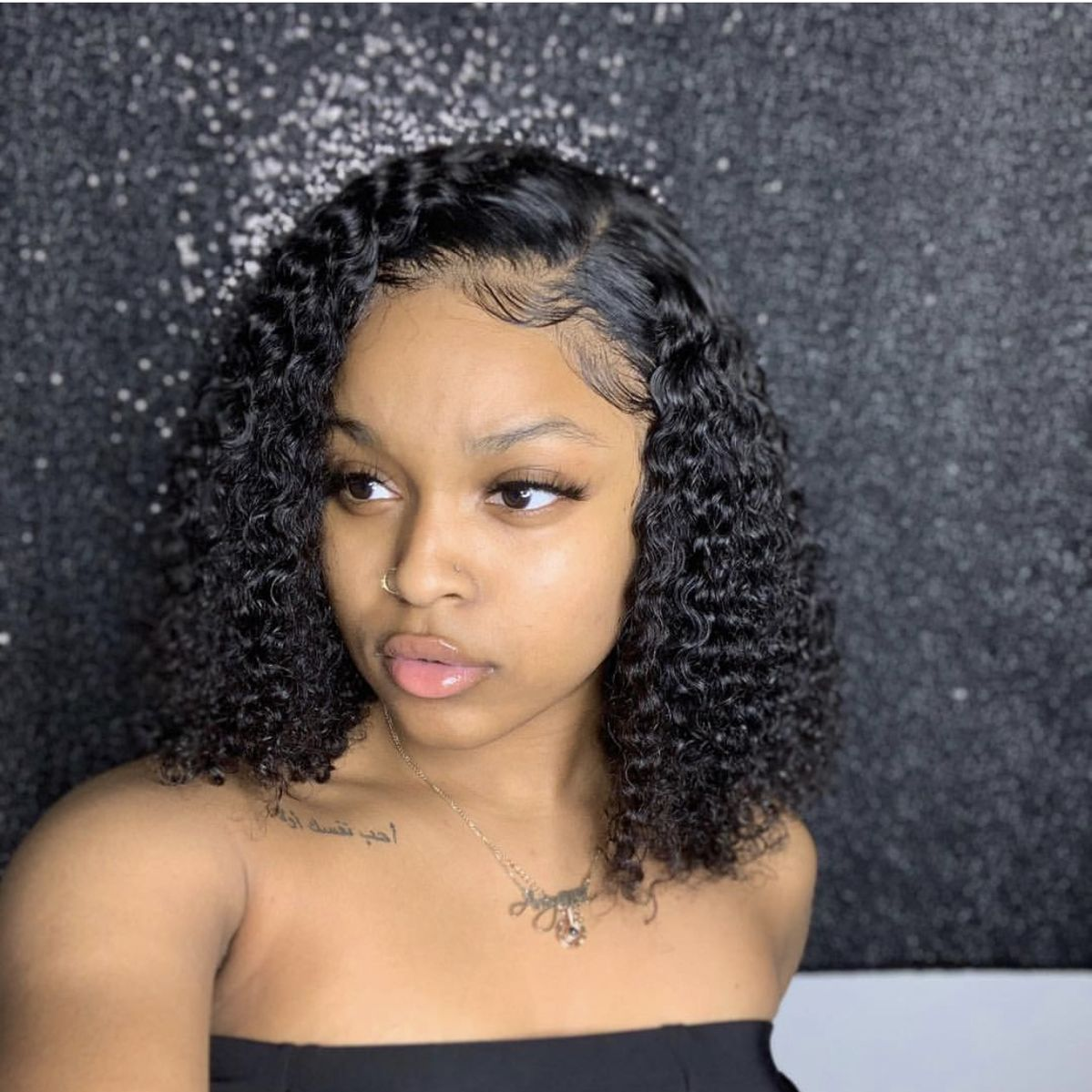 Emma Glueless 5x5 Jerry Curly Bob Wig 100% Human Hair
