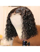 Emma Black Color Short Bob 13x4 Frontal Bob Wig Pre Plucked 100% Human Hair