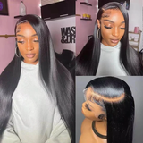 Emma Glueless Straight 13x4 Lace Frontal Wig Pre Plucked Glueless 5x5 Wig Virgin Human Hair