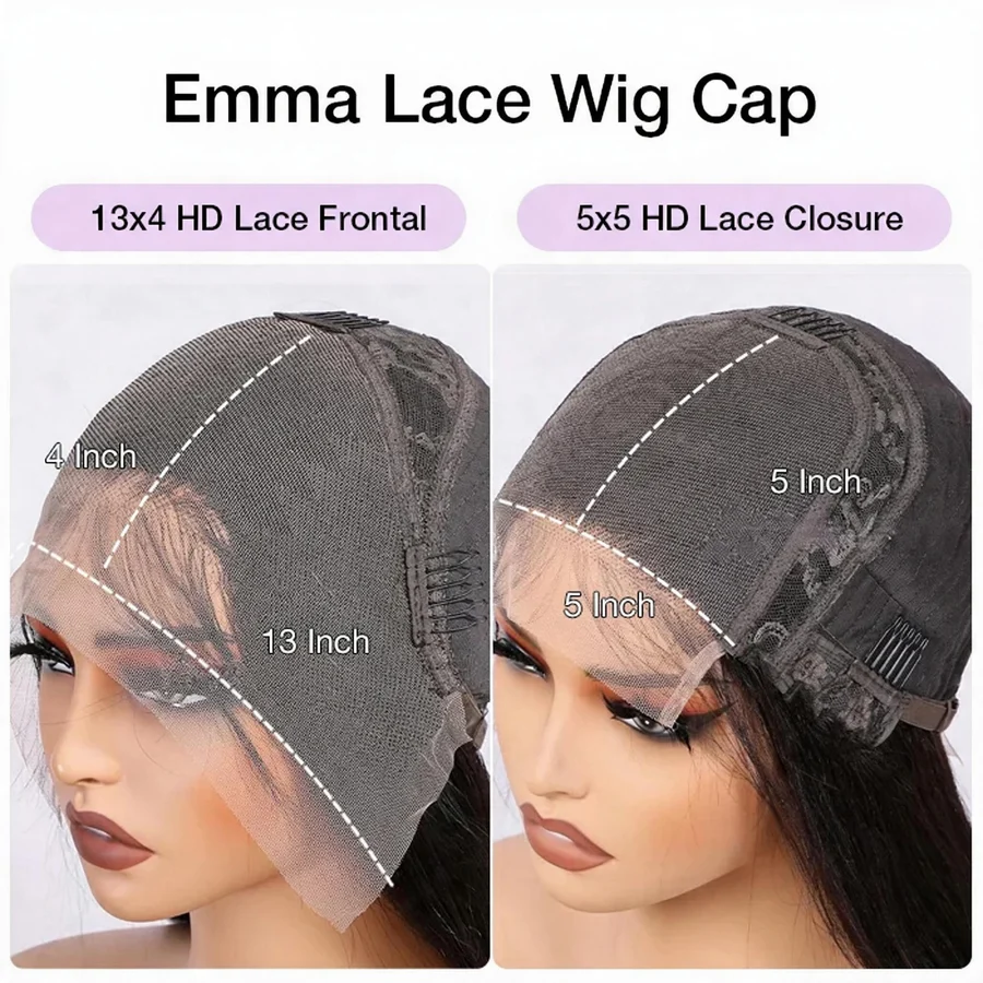 Hot Combo | 13x4 Full frontal Glueless Brown Color Straight Wig + 5x5 Full frontal Glueless Straight Bob Wiggins