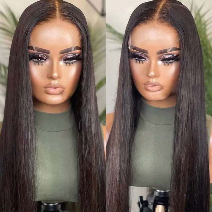 Emma 4x4 Transparent Lace Closure Wig Striaght Virgin Human Hair