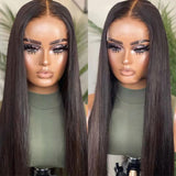 Emma 4x4 Transparent Lace Closure Wig Striaght Virgin Human Hair
