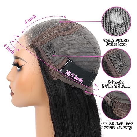 Hot Combo | Emma Glueless 13x4 Full frontal Jerry Curly Piano Highlight  + 4x4 Lace Closure Bob Wig Human Hair
