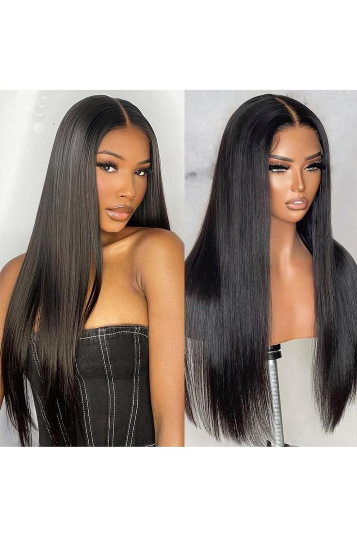 EMMA Glueless Comfort Wig 200% Density Straight with 13x4 Closure Lace Wig Pre Plucked Glueless 5x5 Wig Virgin Human Hair