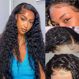 Combo Sale Water Wave 13x4 Frontal Wig and 8" Bob Wig Human Hair