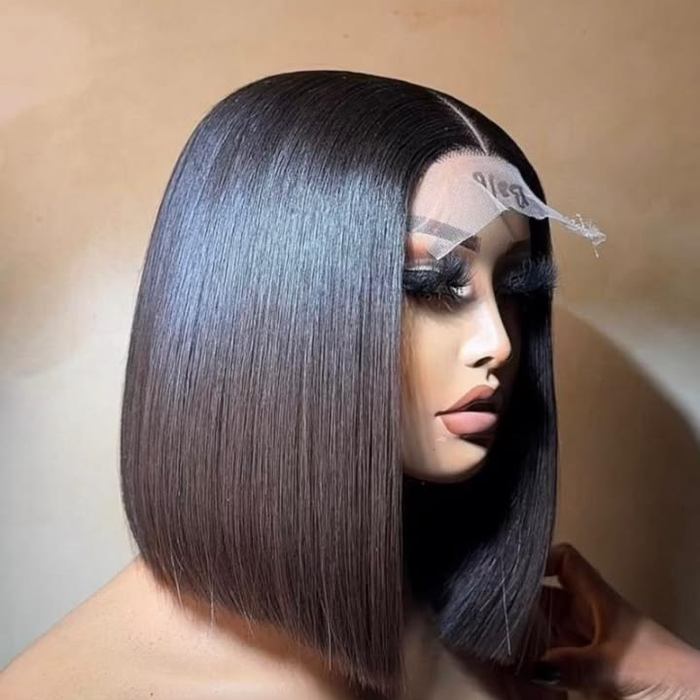 Emma SDD Bone Straight Bob Glueless Wigs Vietnam Hair Lace Wigs Human Hair