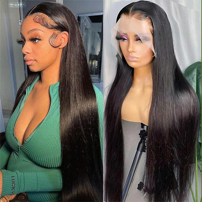 Emma 360 Lace Frontal Wig Pre Plucked Straight Virgin Human Hair