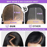 Emma 8x5 & 6x4 Glueless Body Wave Wig - Natural Lace Closure, 100% Human Hair