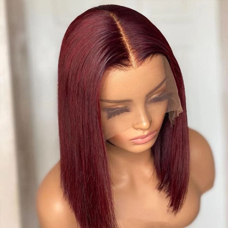 Emma Guleless Bone Straight Vietnam 13x4 SDD Hair 99J Color Wig