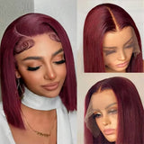 Emma Guleless Bone Straight Vietnam 13x4 SDD Hair 99J Color Wig