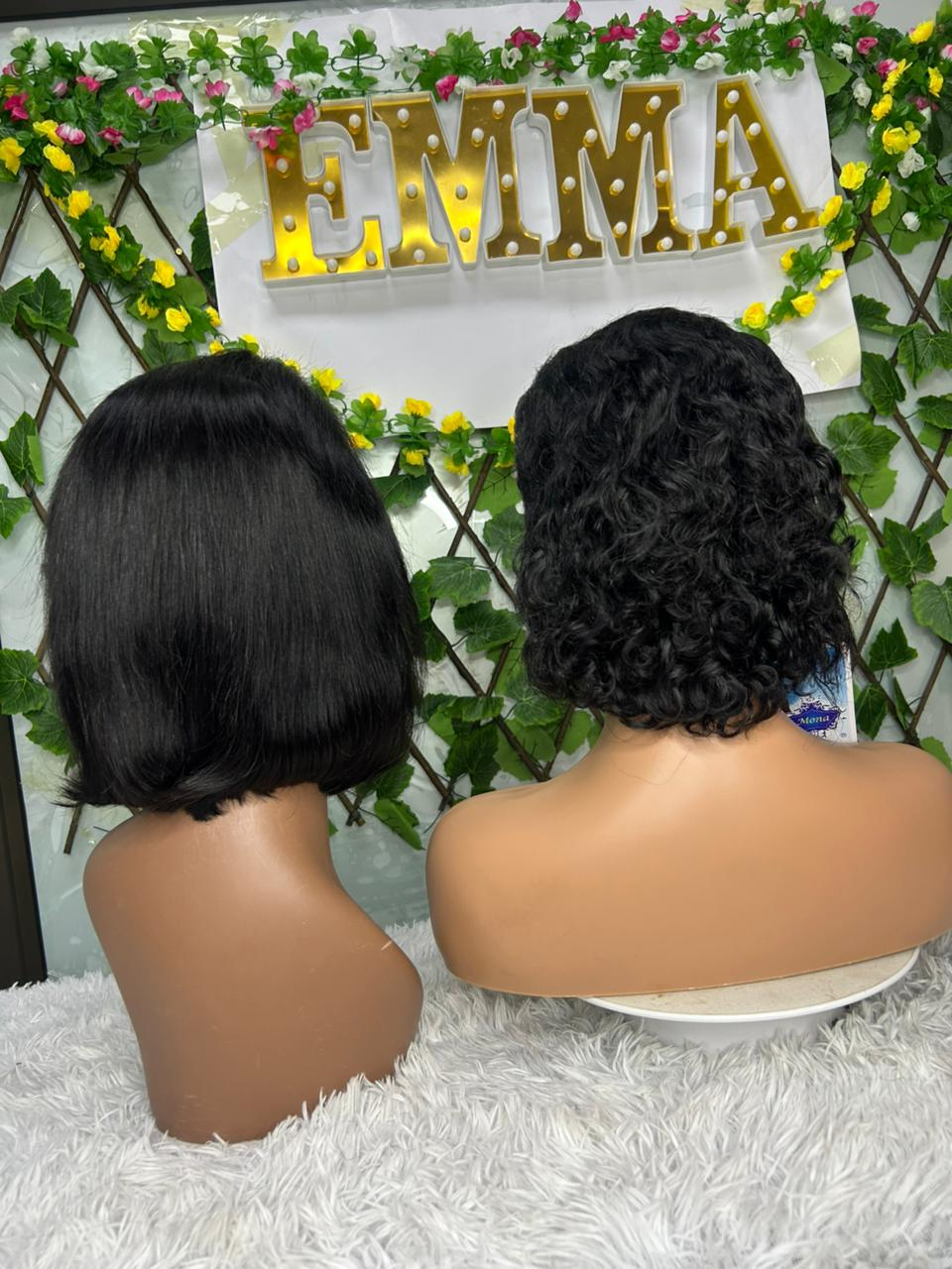 Black Friday Combo Sale: 2 Pcs 8 inches Bob Wigs R650, plus the shipping fee R800 in total