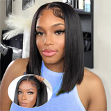 Emma Glueless 5x5 Lace Closure Wig Pre Plucked Straight 100% Human Hair