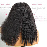 Burmese Curly Wig Human Hair 13x4 Lace Front Wigs Human Hair 220 Density  Pre Plucked Virgin Remy Hair with Spiral End Natural