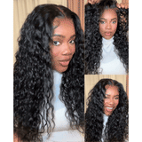 Emma Wet and Wavy 13x4 Lace Frontal Wig Water Wave Glueless 5x5 Wig Virgin Human Hair