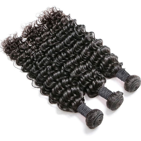 Emma 12A Deep Wave Virgin Human Hair Weave Bundles