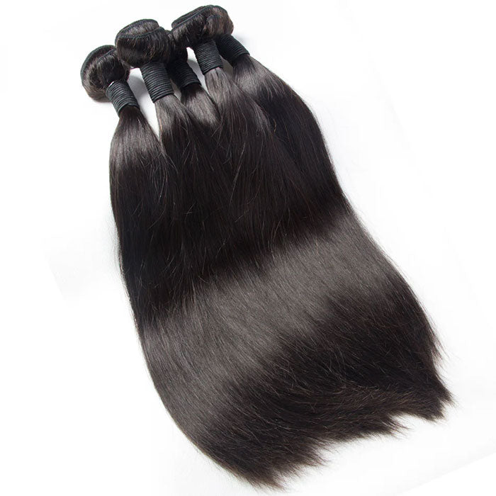 Emma 12A Straight Virgin Human Hair Extensions 4 Bundles Deals
