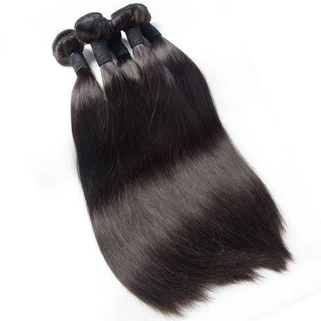 Emma 12A Straight Virgin Human Hair Extensions 4 Bundles Deals