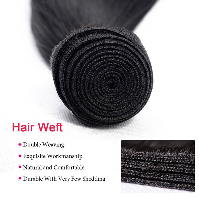 Emma 12A Straight Virgin Human Hair Extensions 4 Bundles Deals