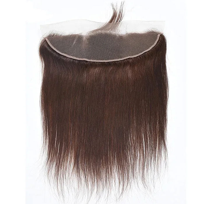 Emma 13x4 Lace Frontal Human Hair Dark Brown Color #2 and Brown Color #4