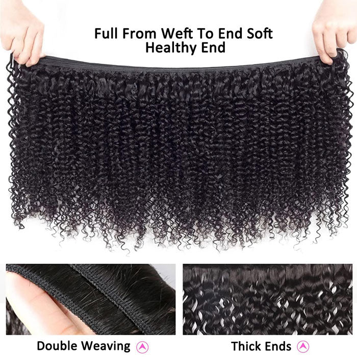 Emma 1 Bundle Virgin Human Hair Kinky Curly Weave Extensions