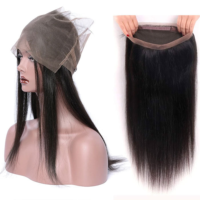 Emma 360 Lace Frontal Pre Plucked Silky Straight Virgin Human Hair