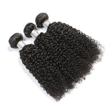 Emma 3 Bundles Kinky Curly Virgin Human Hair Weave Extensions
