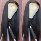 Emma 4x4 Transparent Lace Closure Wig Striaght Virgin Human Hair