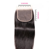 Emma 5x5 Lace Closure Silky Striaght Virgin Human Hair
