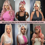 Emma Body Wave 613 Honey Blonde Color 13x4 Lace Frontal Wig Human Hair