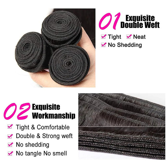 Emma Body Wave Virgin Human Hair Weave 3 Bundles Deals
