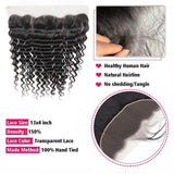 Emma Deep Wave 13x4 Lace Frontal Pre Plucked Virgin Human Hair