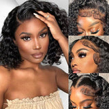 Emma Deep Wave 13x4 Lace Frontal Wig Pre Plucked Curly Virgin Human Hair