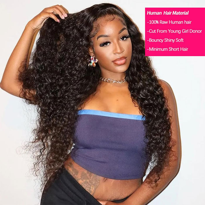 Emma Deep Wave 4 Bundles Virgin Human Hair Curly Weave Extensions