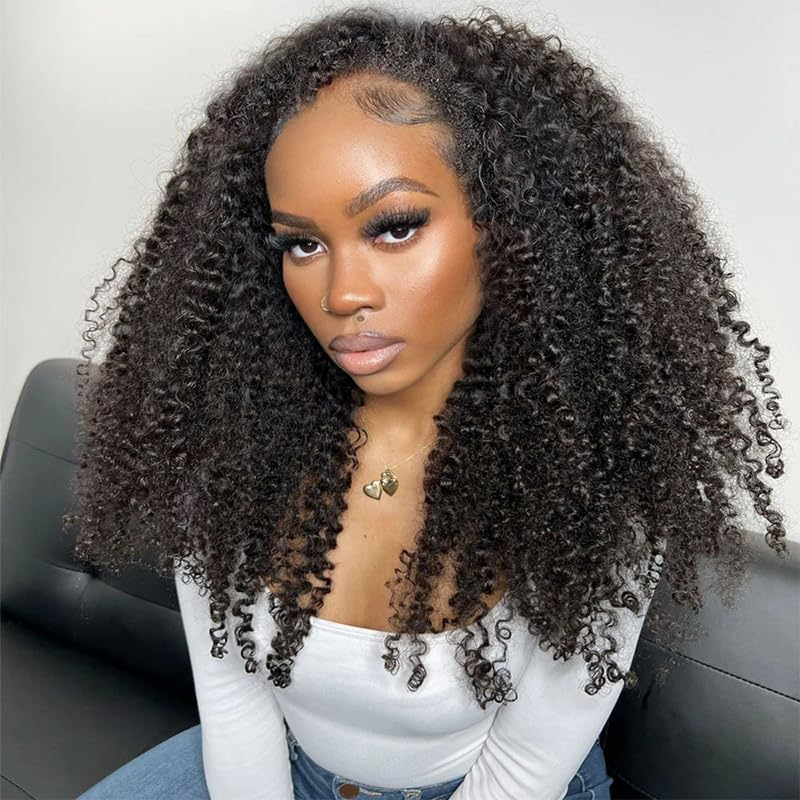 Emma Double Drawn Curly 13x4 Full Frontal Wig Human Hair SDD Curly Wig Pre Plucked