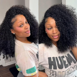 Emma Double Drawn Curly 13x4 Full Frontal Wig Human Hair SDD Curly Wig Pre Plucked