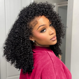 Emma Double Drawn Curly 13x4 Full Frontal Wig Human Hair SDD Curly Wig Pre Plucked