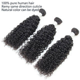 Emma Jerry Curly Virgin Human Hair Weave 3 Bundles Deals