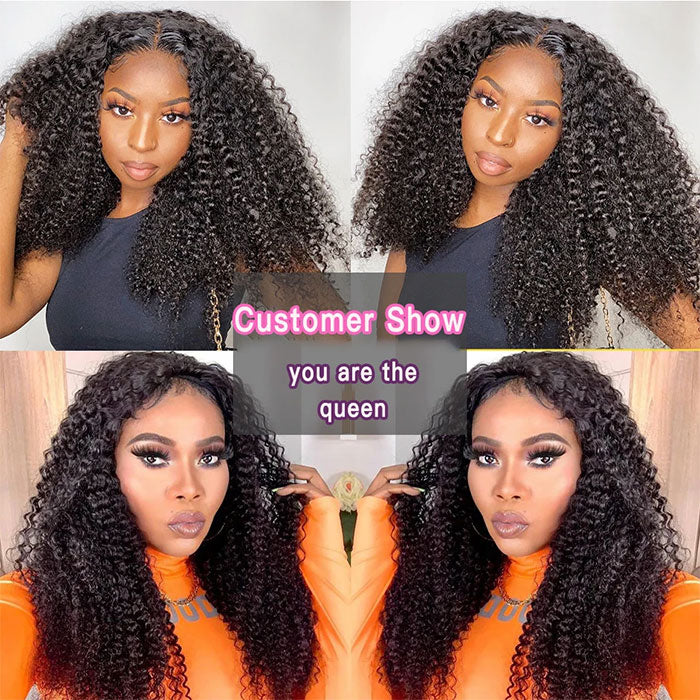 Emma Kinky Curly 4 Bundles a Lot Virgin Human Hair Weave Extensions