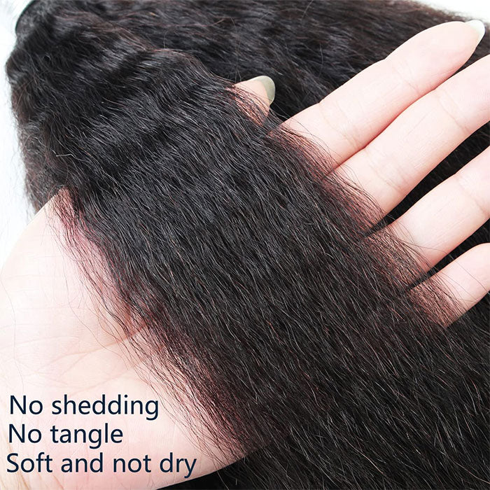 Emma Kinky Straight Virgin Human Hair Two Bundles Weave Deals